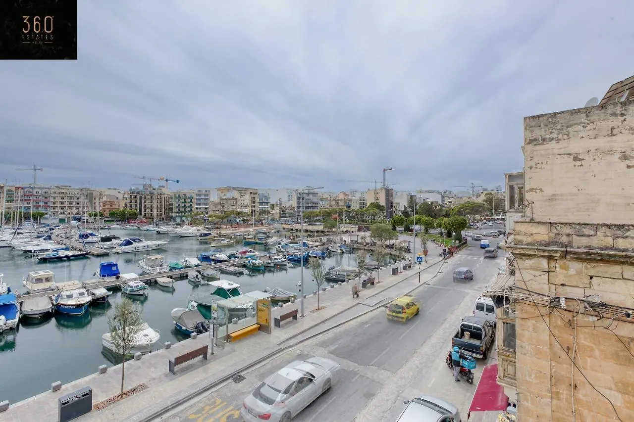 Apartment Marina View Apt Slps 9 With Private Terrace & Bbq By 360 Estates Ta Xbiex