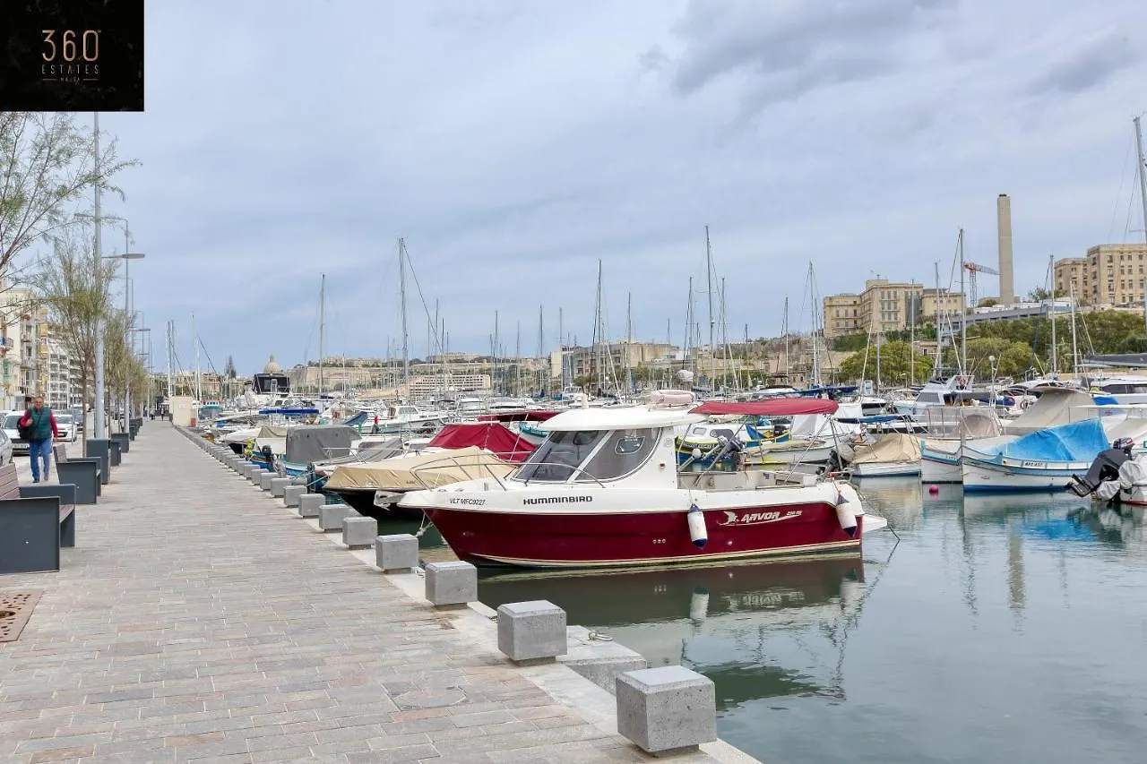 Apartment Marina View Apt Slps 9 With Private Terrace & Bbq By 360 Estates Ta Xbiex